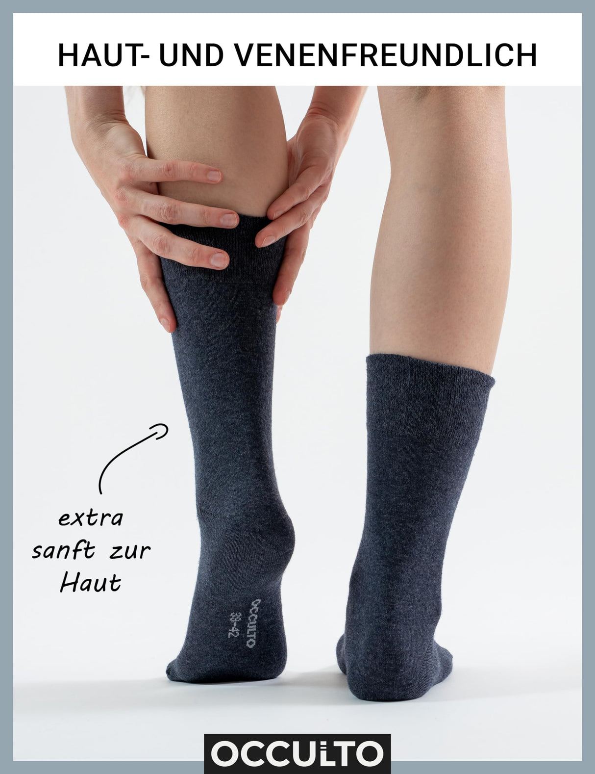 Pack de calcetines diabéticos de las mujeres Occulto de 10 (Modelo: Julia)