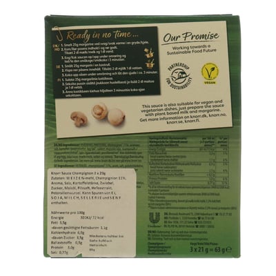 Knorr Sauce Champignon 3x21g