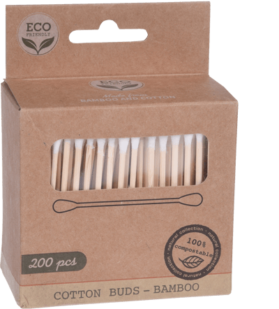 Vatpinde bambú 200 stk