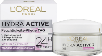 Loreal Dermo Hydra Active 3 Tør & Sensibel Hud Dagscreme 50m