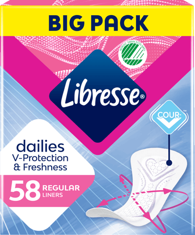 Libresse regola regolare Trusseindlæg 58 STK