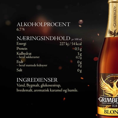 Grimbergen Blonde - Ale 67% Specialøl 24x33cl Flaske