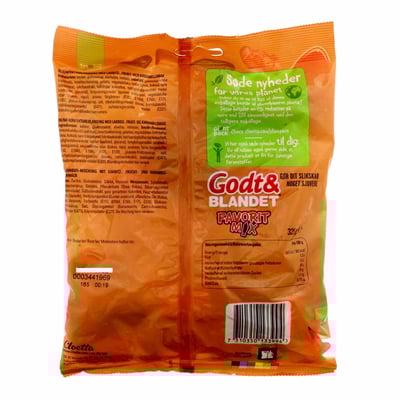 Malaco Godt & Blandet Favorit Mix 325 G