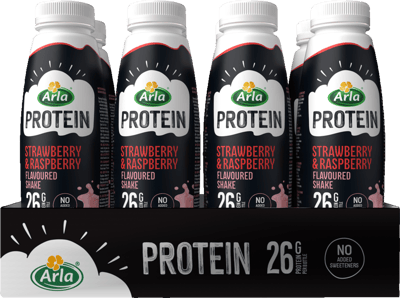 Arla protein drik jordbær hindbær 8 x 500 ml