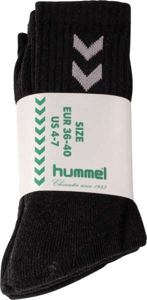 Hummel Basic Sokker 3-Pak Sort 36-40