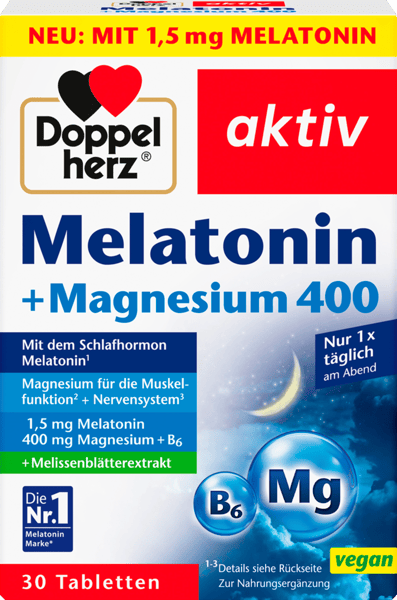 Melatonin+Magnesium Doppelherz 30stk