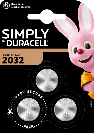 Duracell ganske enkelt CR2032 B3