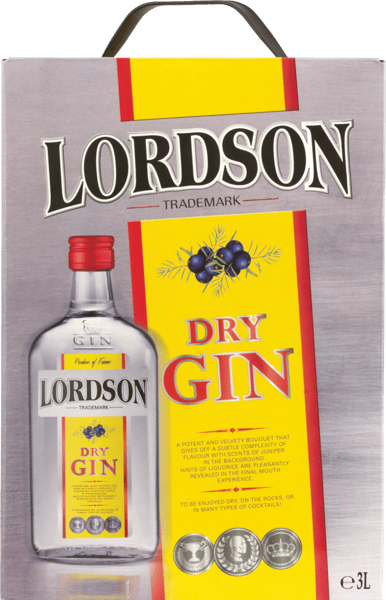 Lordson Gin Bag in Box 375% 3 l