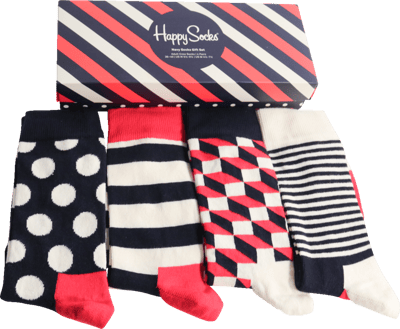 Glade sokker Gavesæt Str 36-40