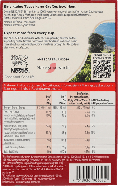 Istantaneo 3in1 classico nescafe 10 stk