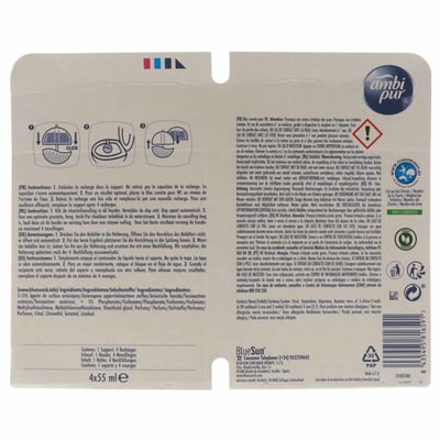 Ambi Pur Lemon Mandarin Promo Pack 4x55ml