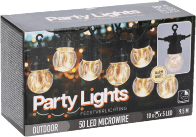 Lyskæde 10 LED Varm