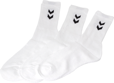Hummel Basic Sokker 3-Pak Hvid 36-40