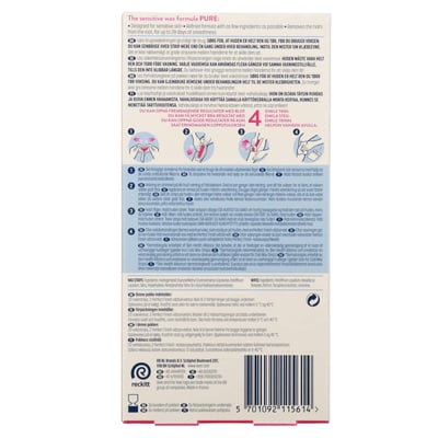 Veet pura fría fría tiras sensibles ben & krop 22 stk