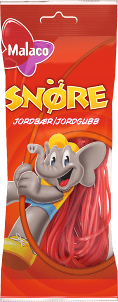 Malaco Jordbærsnør 94 g