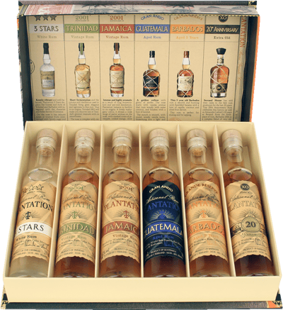 Caja de cigarros de plantación de ron 6x01 l