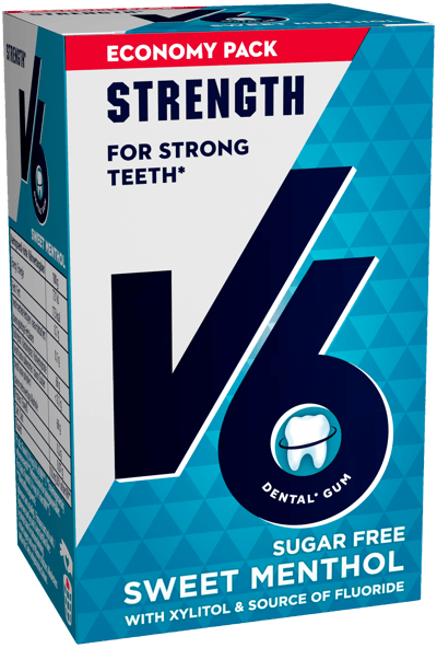 V6 Harina Sweet Menthol Økonomipakke 70 g