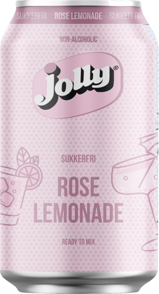 Jolly Sukkerfri Rose Lemonade 12x033l