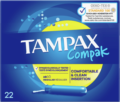 Tampax Compak obișnuit 22CT