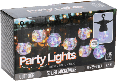 Lyskæde 10 LED Multifarvet