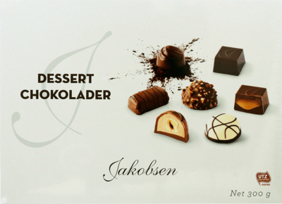 Jakobsen Dessertchokolader 300 g