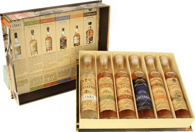 Caja de cigarros de plantación de ron 6x01 l