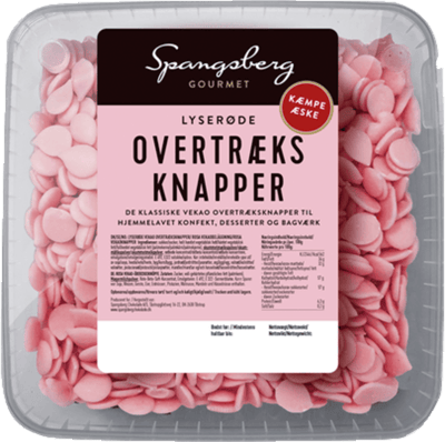 Spangsberg Overtræksknapper Lyserøde 720g