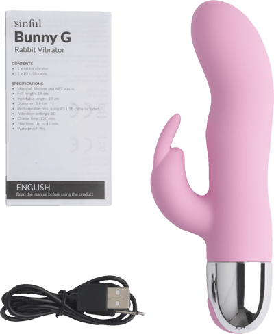 Syndig lekfull rosa kanin g kaninvibrator