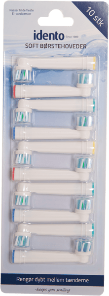 Identificato Soft Børstehoved 10 STK