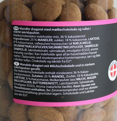 Lakridsmandler Stærk 550g
