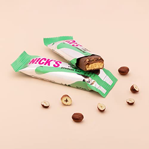 Nicks protein bar mix, keto protein bars låga kolhydrat snacks utan tillsatt socker, glutenfri | 15g protein med kollagen (9 proteinstänger x 50 g)