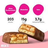 Nicks protein bar mix, keto protein bars låga kolhydrat snacks utan tillsatt socker, glutenfri | 15g protein med kollagen (9 proteinstänger x 50 g)