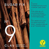 CLAV® N°9 SUGAR FIX - Kanelkapslar med 400mg kanelextrakt, 40μg krom & 10mg zink per daglig dos plus betaglukan, jambulträd och bitter melon - blodsockerbalans - 60 kapslar - vegan