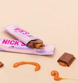 Nicks Chocolate Keto Bar cioccolato con barrette di cioccolato senza zucchero aggiunto, senza glutine, dolci a basso contenuto di carboidrati (12 snack bar)