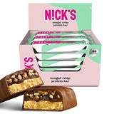 Nicks protein bar mix, keto protein bars låga kolhydrat snacks utan tillsatt socker, glutenfri | 15g protein med kollagen (9 proteinstänger x 50 g)