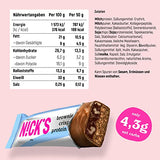 Nicks protein bar mix, keto protein bars låga kolhydrat snacks utan tillsatt socker, glutenfri | 15g protein med kollagen (9 proteinstänger x 50 g)