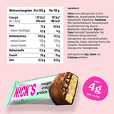 Nicks protein bar mix, keto protein bars låga kolhydrat snacks utan tillsatt socker, glutenfri | 15g protein med kollagen (9 proteinstänger x 50 g)