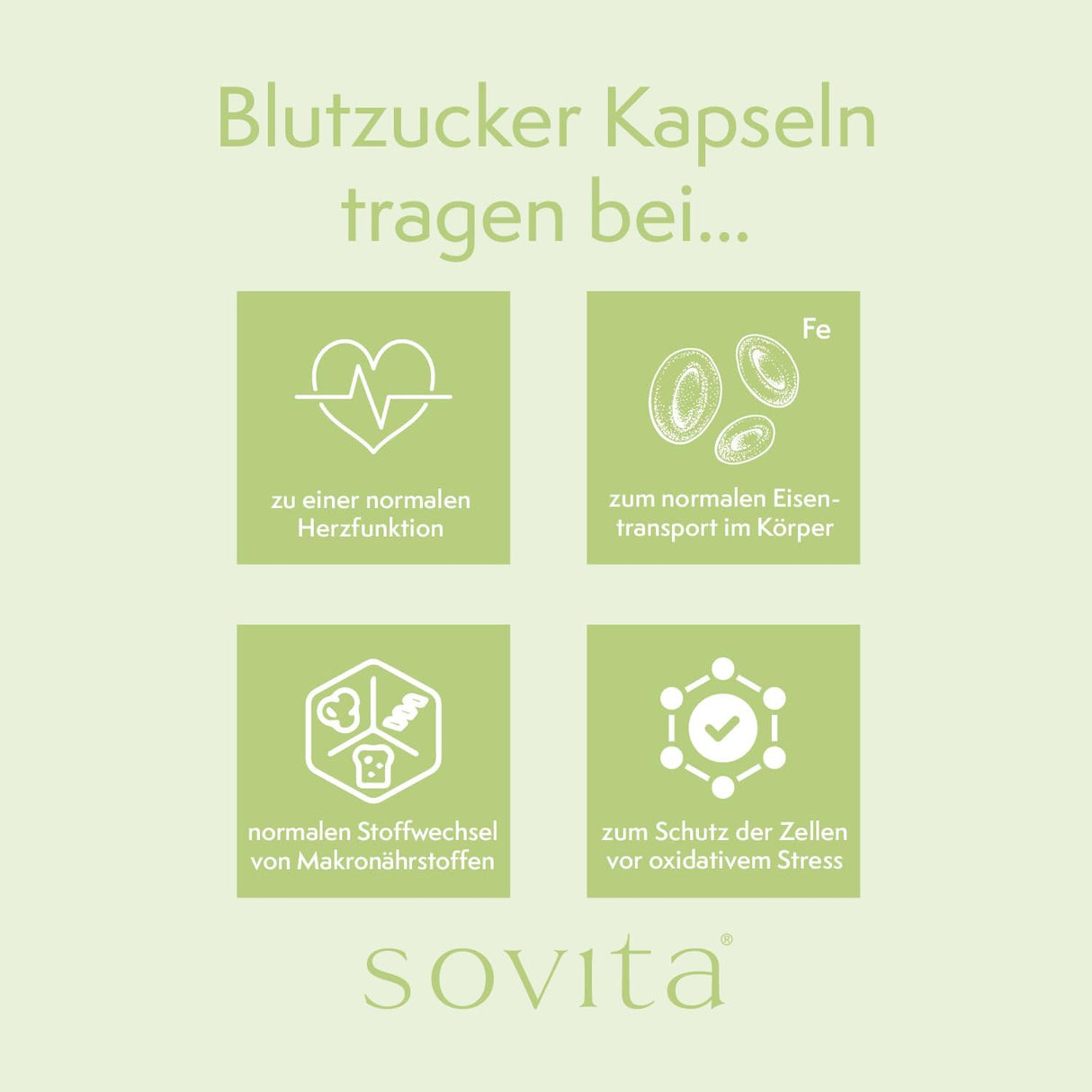 Sovita blodsockerkapslar | Med Cinnamon Bark -extrakt | Kosttillägg | 120 kapslar