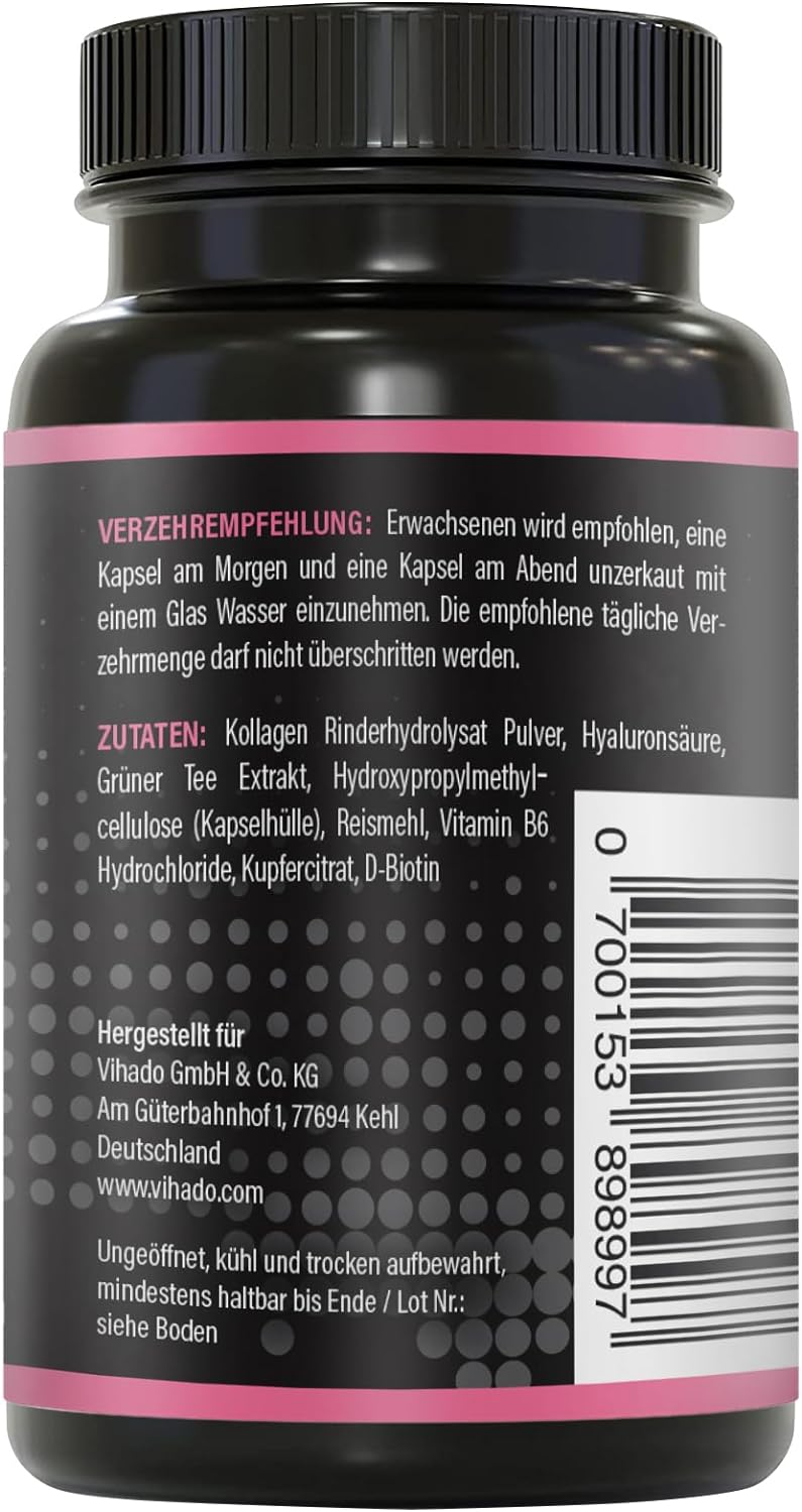 BRNR LADY BRNR - BeautyFit metabolismeformel med vitamin B6, bindevev med kobber, kollagen, høydose hyaluronsyre, biotin, 120 kapsler