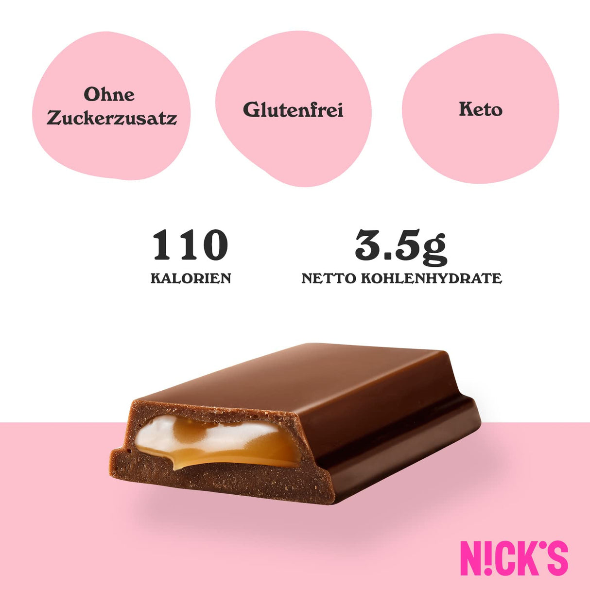 Nicks keto barer jordnötter n fudge, choklad jordnötter karamell snacks, 175 kalorier, 3,9 nettokolhydrater, inget tillsatt socker, glutenfri, lågkolhydrat godis (15x40g)