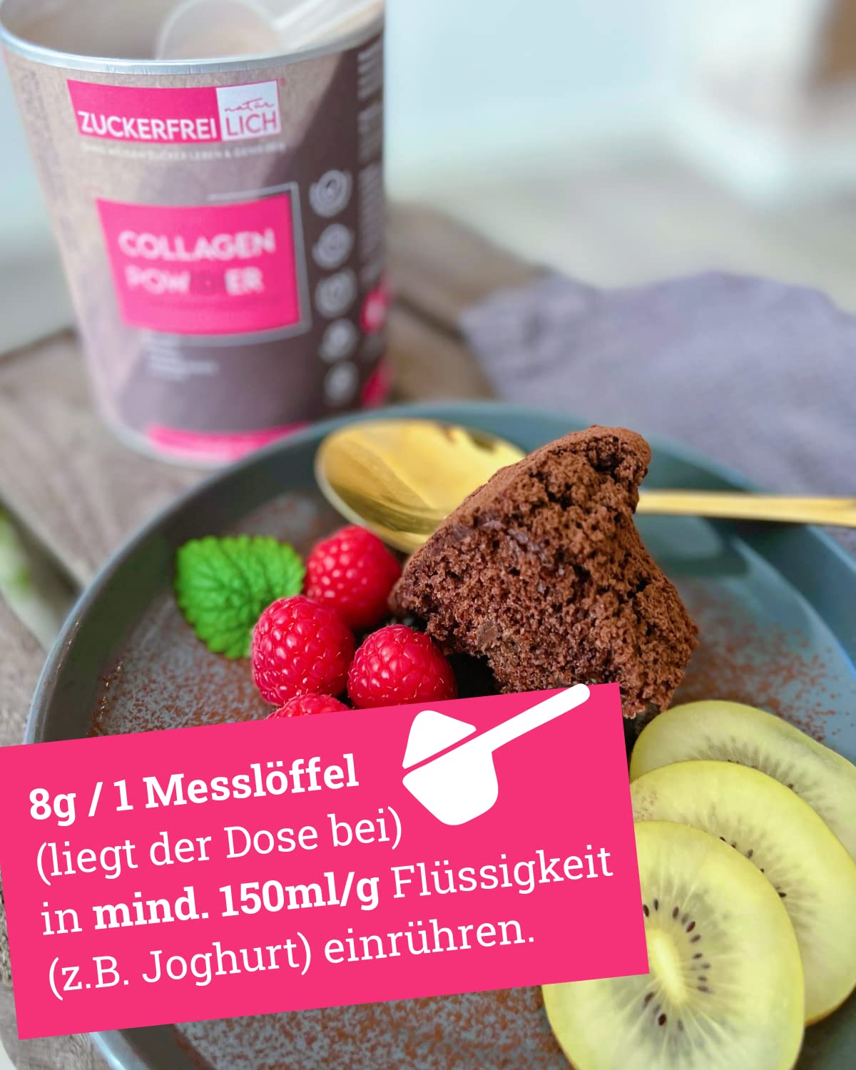 Zuckerfreilich Collagen Pulver Kokos 240g Ohn Zucker, Kollagen MIT Vitaminen, Zuckerfraies Protein und Spurenelement, Hochdosiert MIT 7000 mg Kollagenhydrolysat Pro Portion