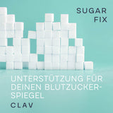 CLAV® N°9 SUGAR FIX - Cápsulas de canela con 400 mg de extracto de canela, 40 μg de cromo y 10 mg de zinc por dosis diaria más beta glucano, árbol de jambul y melón amargo - equilibrio de azúcar en sangre - 60 cápsulas - vegano