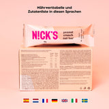 Nicks Keto Bar Almond Crunch, Vegan Chocolate Almond Nut Bar, 173 kalorier, 2,8 nettokolhydrater, inget tillsatt socker, glutenfri, lågkolhydrat godis (12x40g)