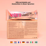 Nicks protein bar mix, keto protein bars låga kolhydrat snacks utan tillsatt socker, glutenfri | 15g protein med kollagen (9 proteinstänger x 50 g)