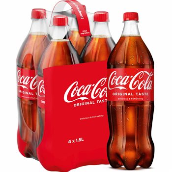 Coca-Cola 4 x 1,5 l. SÄLLSKAPSDJUR