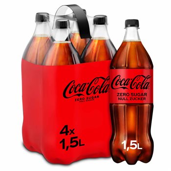 Coca Cola Zero 4 x 1,5 l. HAUSTIER