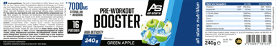 Alla stjärnor före träningsbooster Extreme Grøn Æble 240G