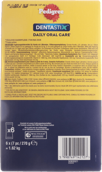 Pedigree Dentastix +25kg 1620 g