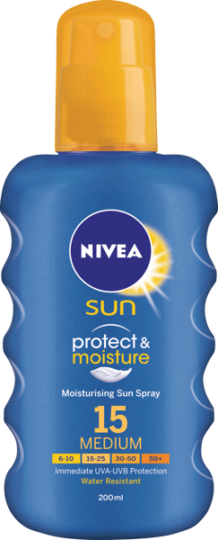 NIVEA Caring Sun Spray SPF 15 200 ml