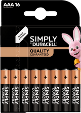 Duracell SIMPLY AAA (MN2400 LR03) 16 stk